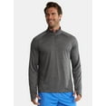 thumbnail image 1 of Athletic Works Men's & Big Men's Space Dye Jersey Quarter Zip Long Sleeve Shirt, Sizes S-3XL, 1 of 5