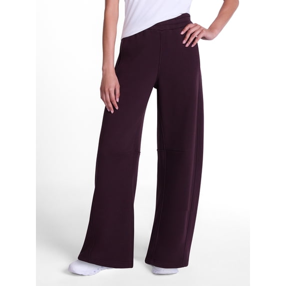 Athletic Works Women's and Women's Plus Barrel Leg Fleece Pants, 28.5" Inseam, Sizes XS-4X