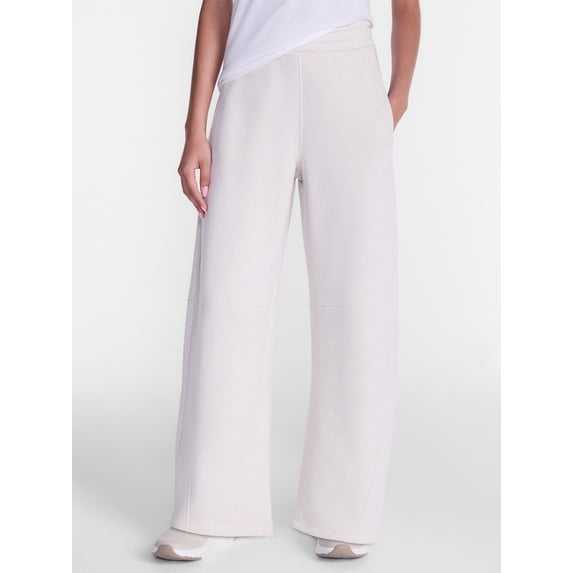 Athletic Works Women's and Women's Plus Barrel Leg Fleece Pants, 28.5" Inseam, Sizes XS-4X