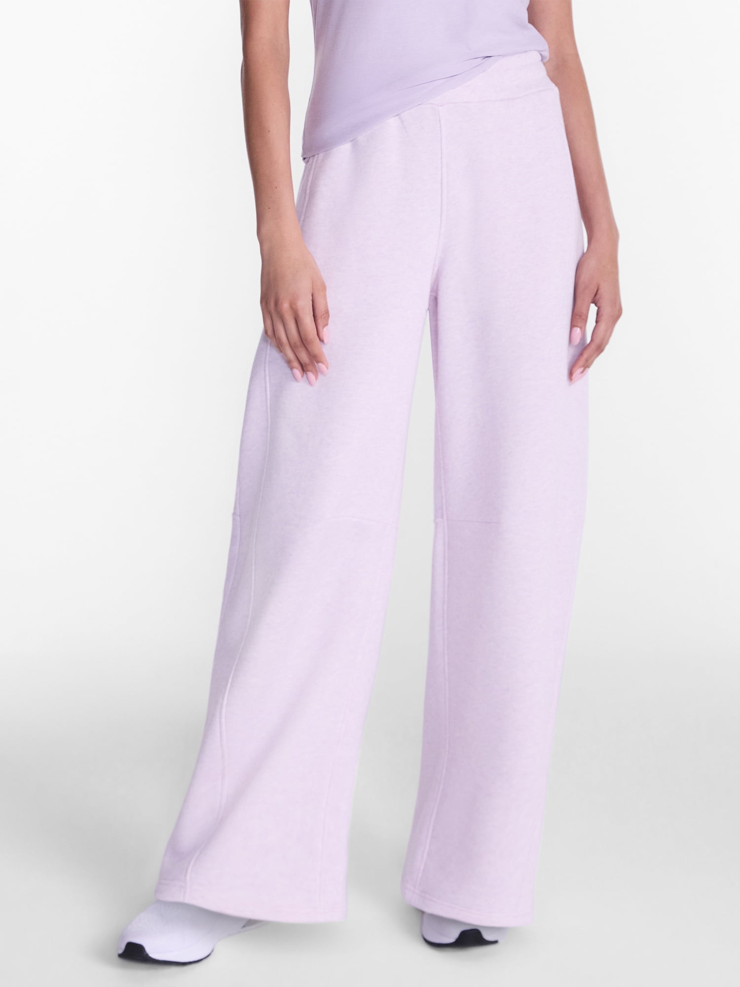 Athletic Works Women's and Women's Plus Barrel Leg Fleece Pants, 28.5" Inseam, Sizes XS-4X