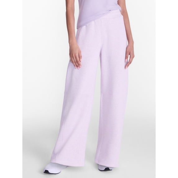 Athletic Works Women's and Women's Plus Barrel Leg Fleece Pants, 28.5" Inseam, Sizes XS-4X