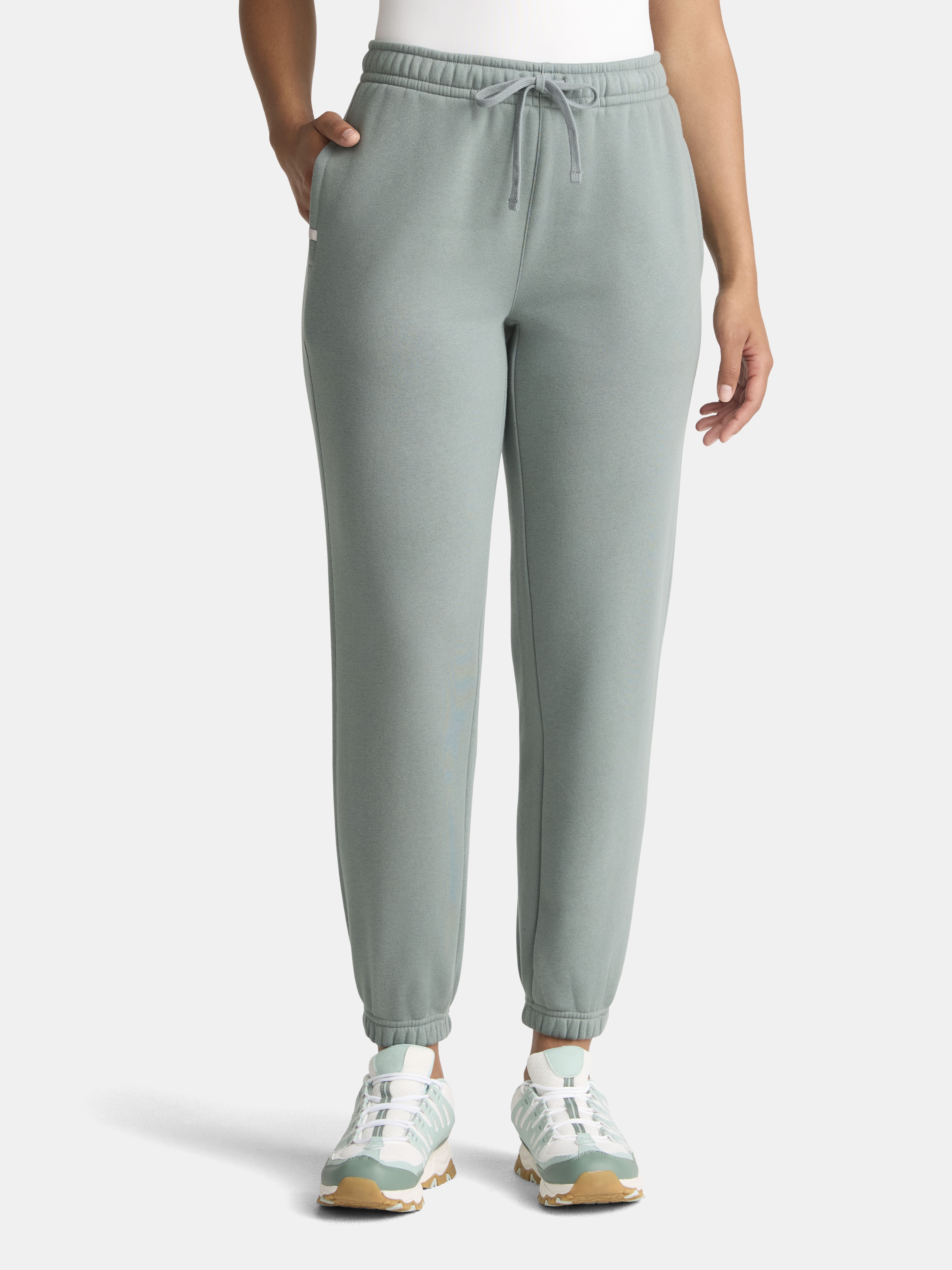Athletic Works Women's and Women's Plus Fleece Jogger Sweatpants, Sizes XS-4X