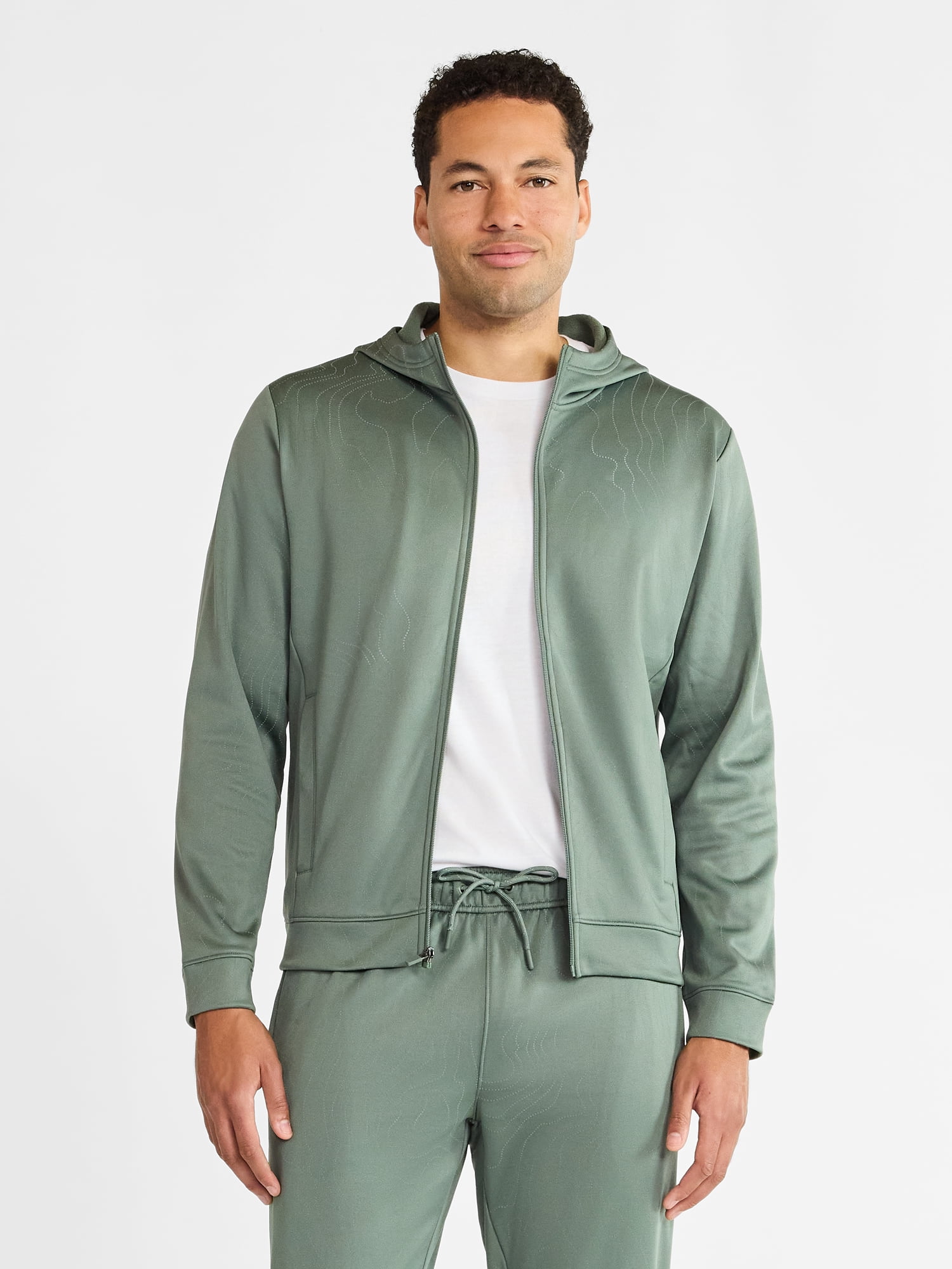 Athletic Works Men's and Big Men's Reflective Hoodie, Size S-3XL