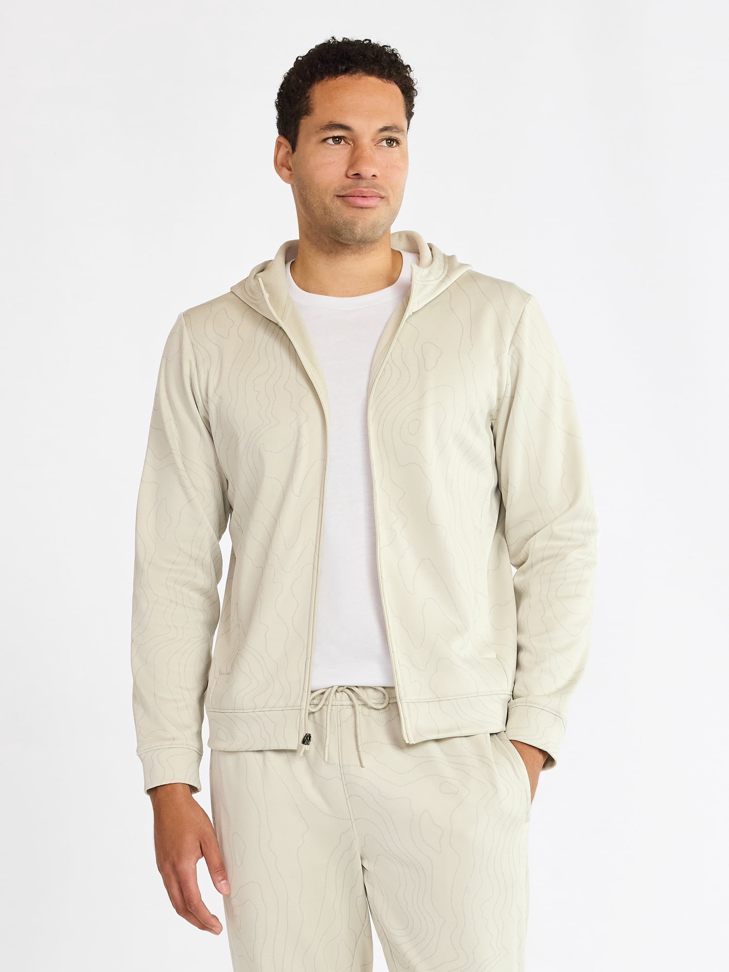 Athletic Works Men's and Big Men's Reflective Hoodie, Size S-3XL