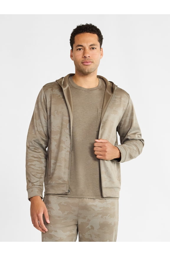 Men's and Big Men's Reflective Hoodie, Size S-3XL