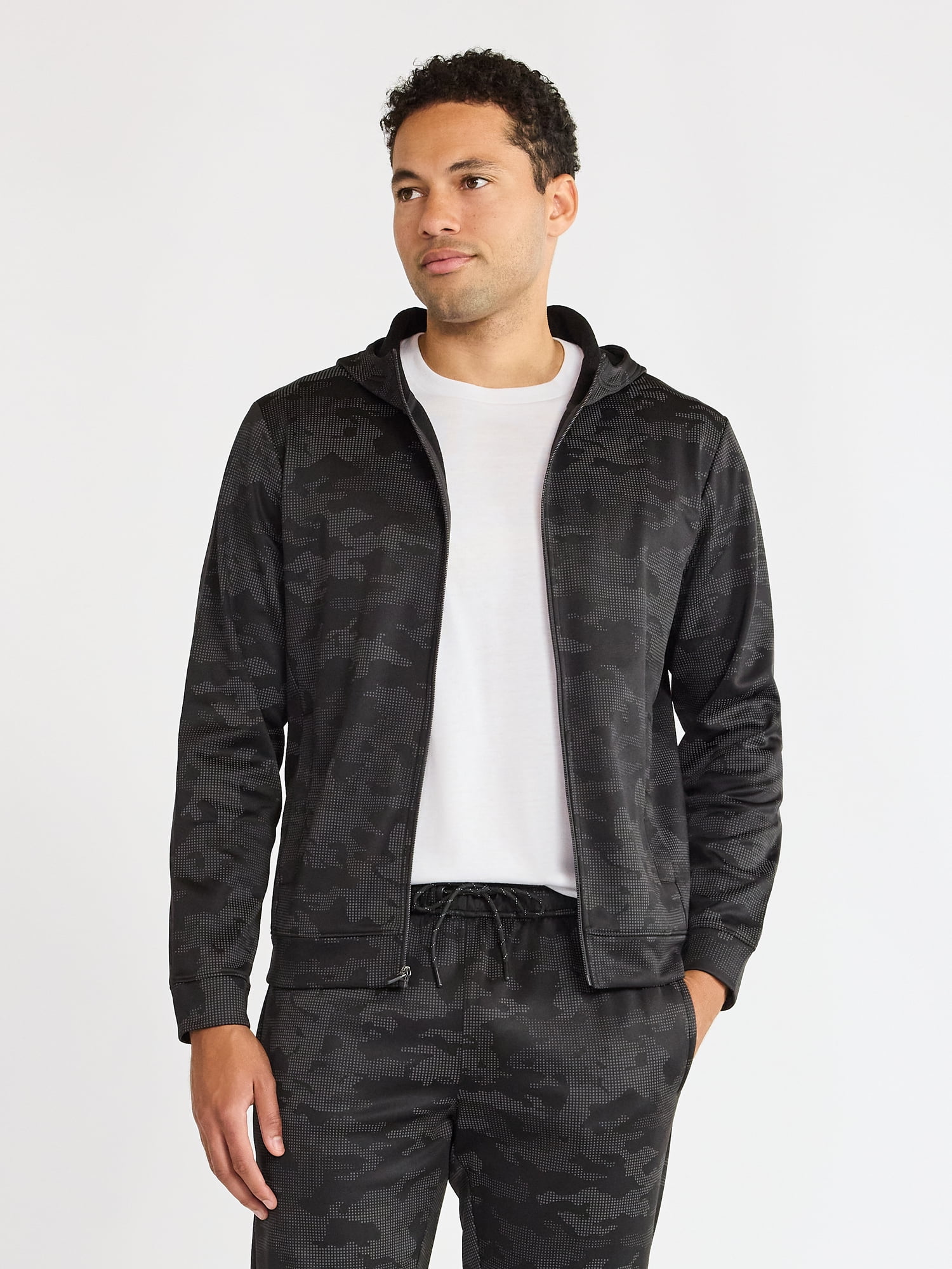Athletic Works Men's and Big Men's Reflective Hoodie, Size S-3XL