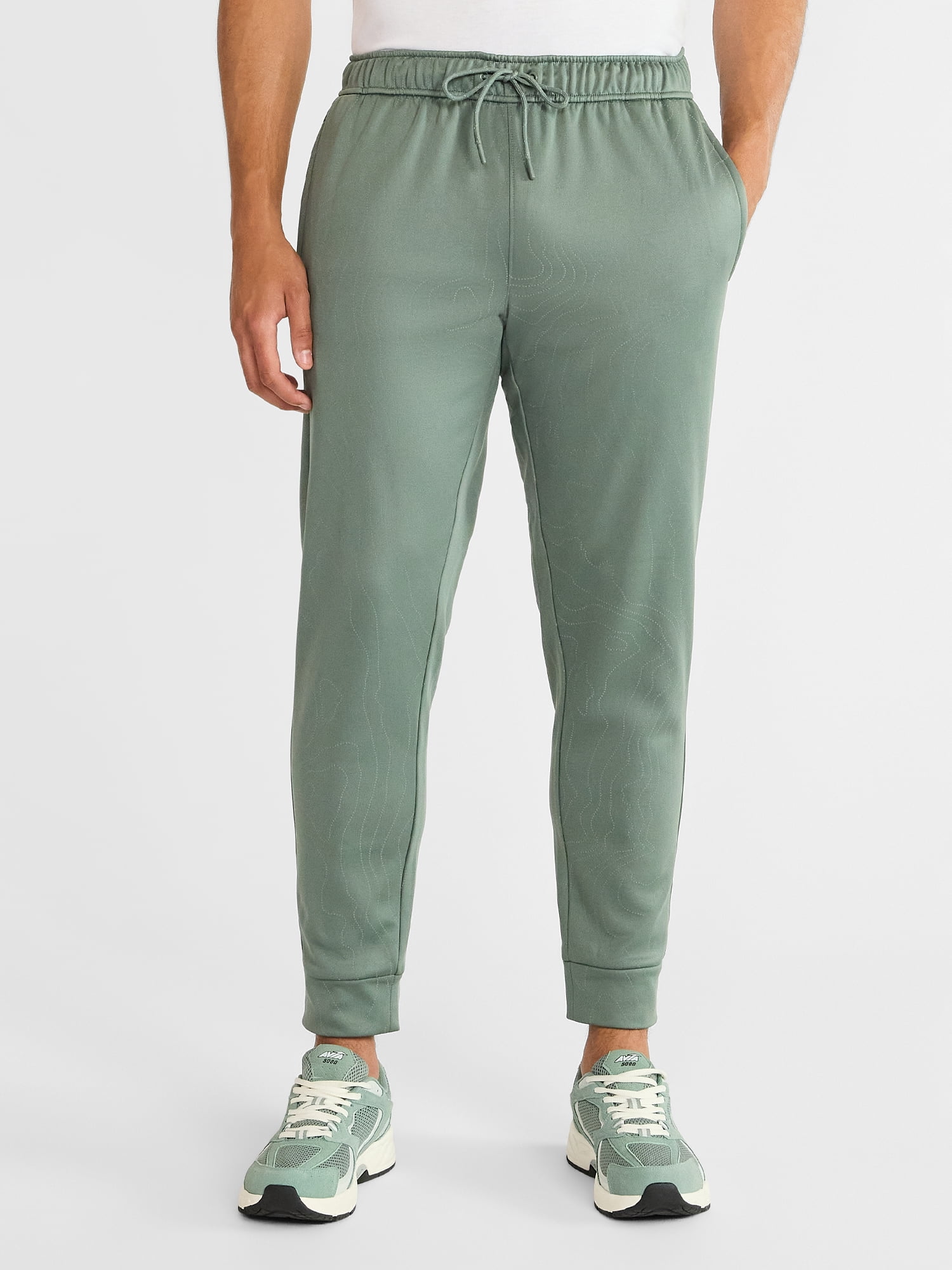 Athletic Works Men's and Big Men's Reflective Joggers, Sizes S-3XL