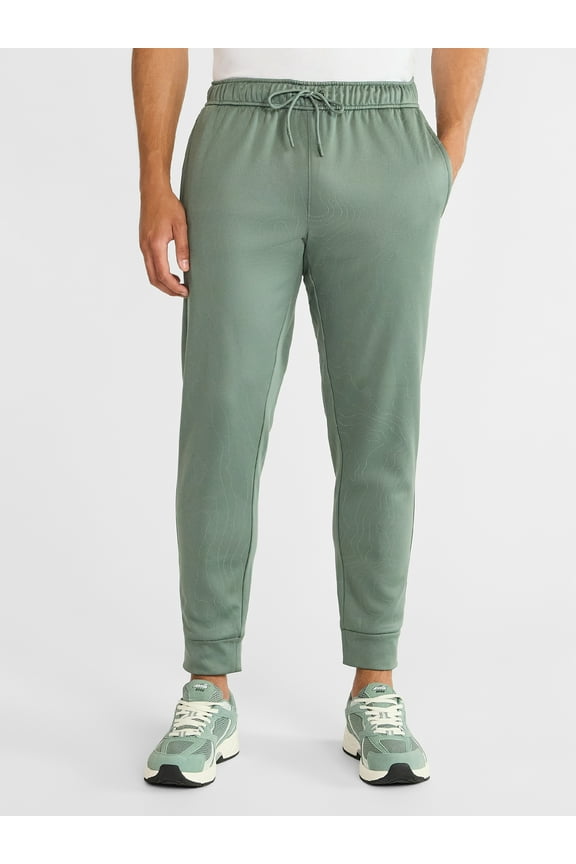 Men's and Big Men's Reflective Joggers, Sizes S-3XL