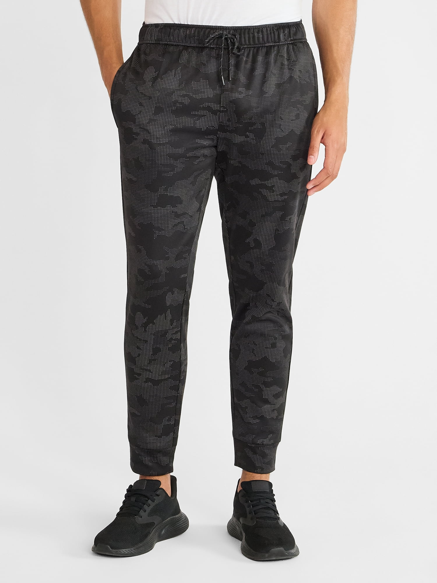 Athletic Works Men's and Big Men's Reflective Joggers, Sizes S-3XL