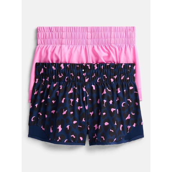 Athletic Works Girls’ Pull On Running Shorts, Sizes 4-18 & Plus