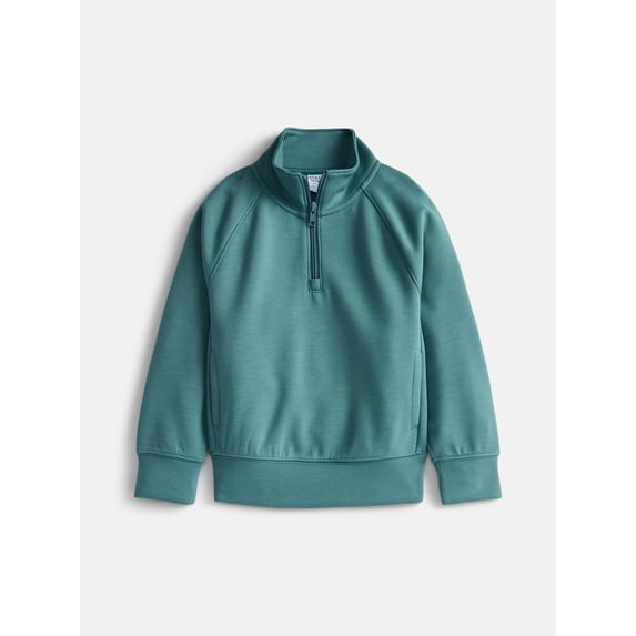 Athletic Works Boys Scubaknit Quarter Zip Pullover, Sizes 4-18