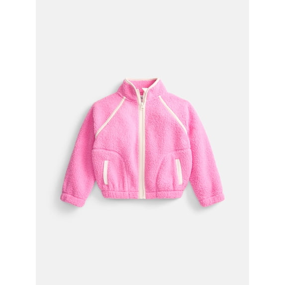 Athletic Works Girl's Faux Shearling Jacket, Sizes 4-18