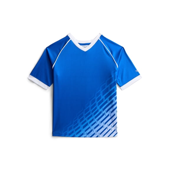 Athletic Works Boys Soccer Jersey Tee with Short Sleeves, Sizes XS-XXL