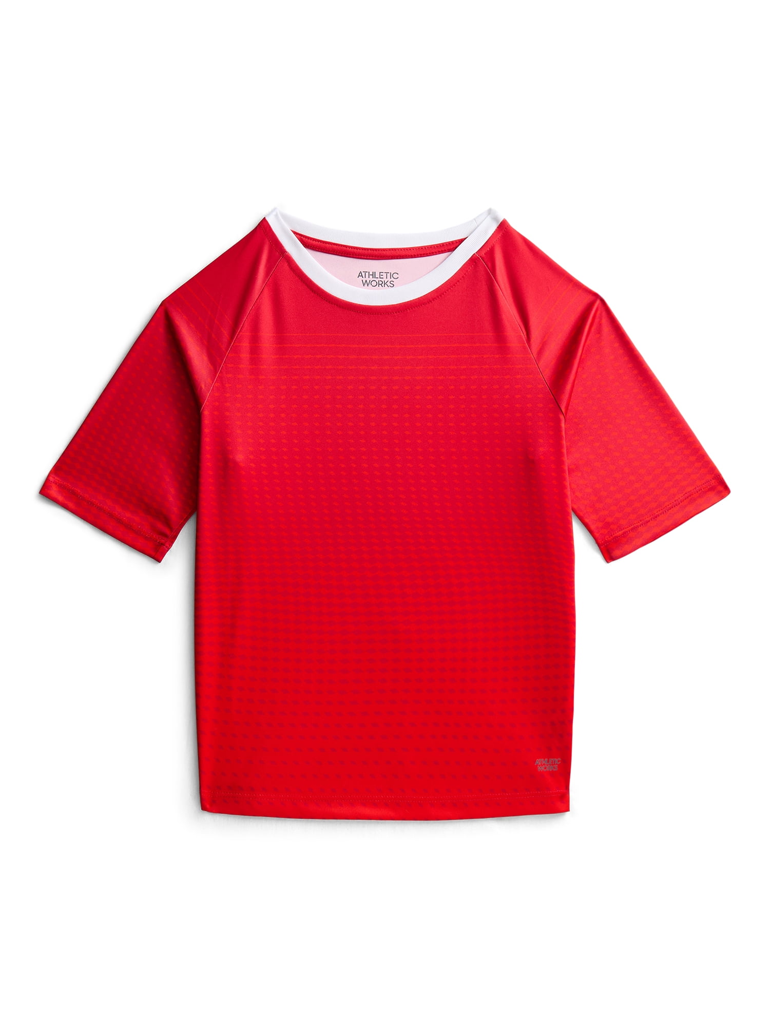 Athletic Works Boys Soccer Jersey Tee with Short Sleeves, Sizes XS-XXL