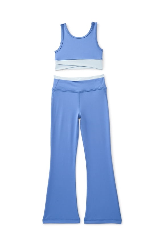 Girls Sports Bra and Leggings Set, 2-Piece, Sizes 4-18