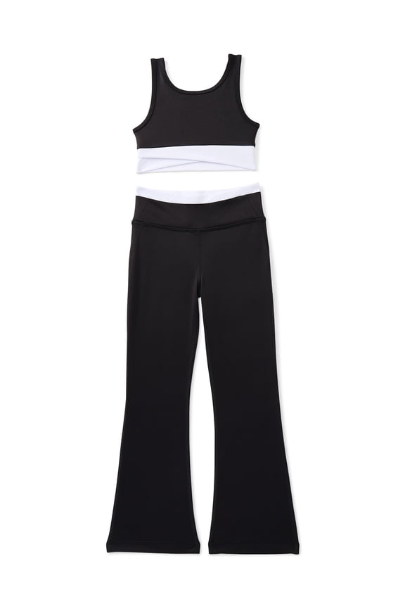 Girls Sports Bra and Leggings Set, 2-Piece, Sizes 4-18