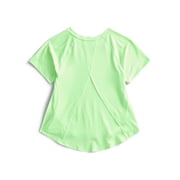 Girls Active Fashion Tee with Short Raglan Sleeves, Sizes 4-18 & Plus