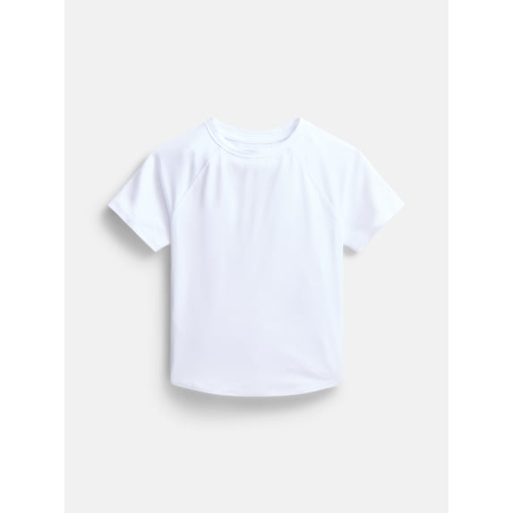Athletic Works Girls Active Fashion Tee with Short Raglan Sleeves, Sizes 4-18 & Plus