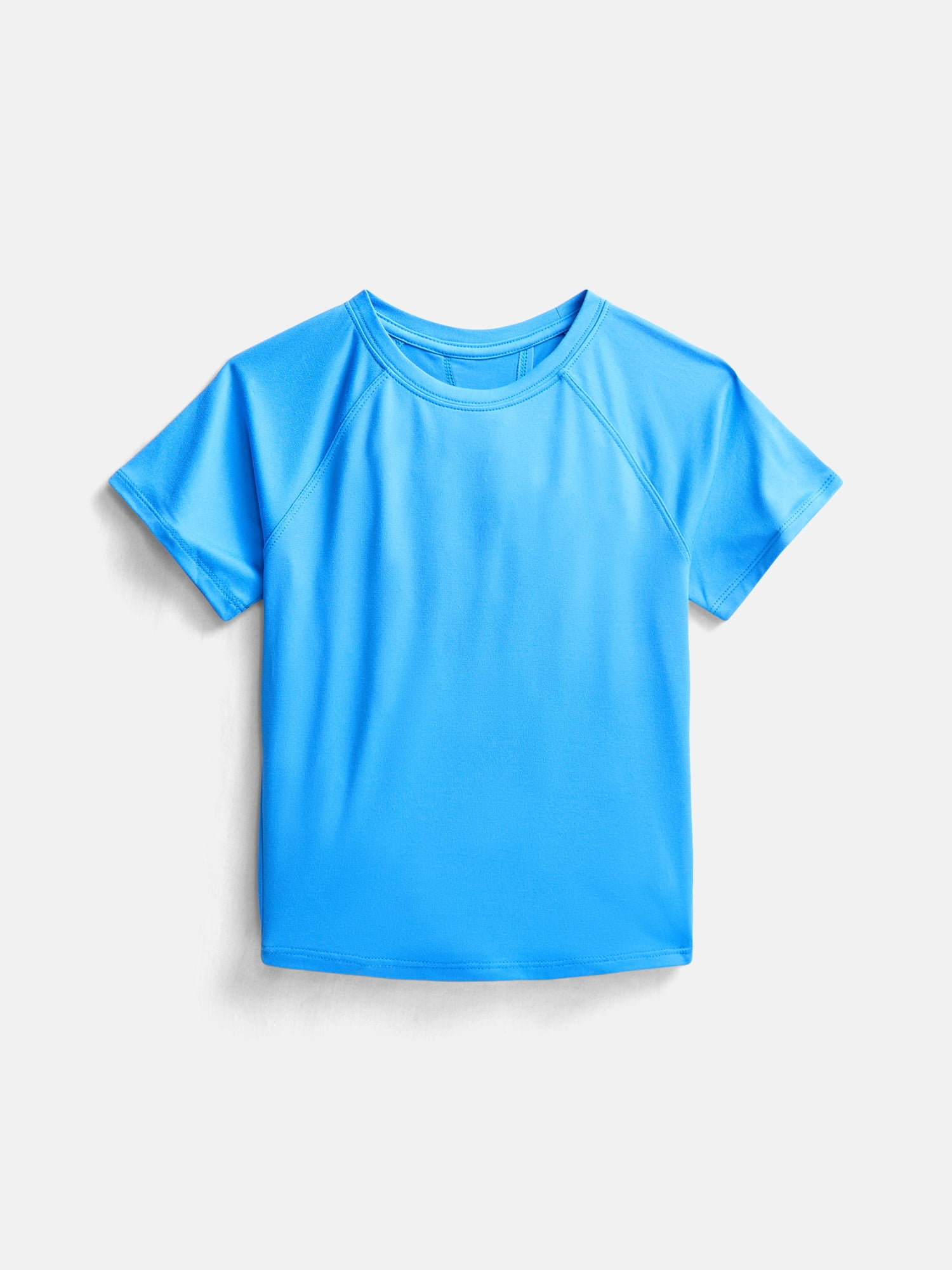 Athletic Works Girls Active Fashion Tee with Short Raglan Sleeves, Sizes 4-18 & Plus