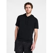 Men's and Big Men's Performance Coach Style Short Sleeve Hoodie Sweatshirt, Sizes XS-5XL