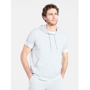 Men's and Big Men's Performance Coach Style Short Sleeve Hoodie Sweatshirt, Sizes XS-5XL