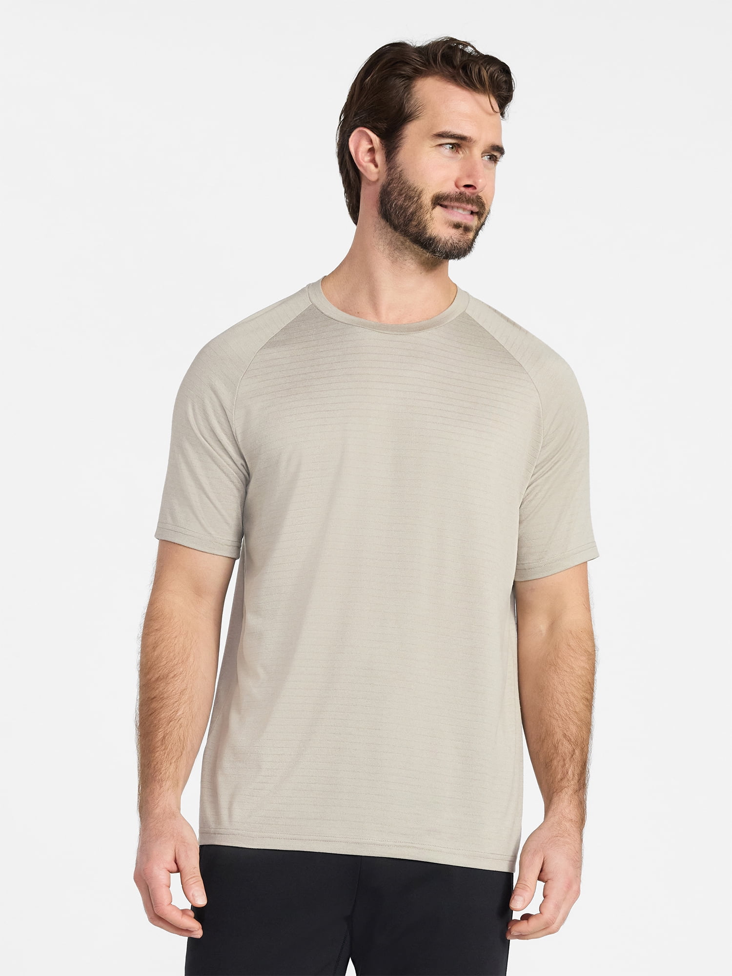 Athletic Works Men's and Big Men's Stripe Jersey Tee with Short Sleeves, Sizes XS-4XLT