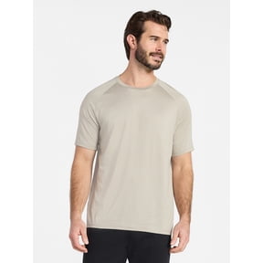 Athletic Works Men's Stripe Jersey Tee with Short Sleeves