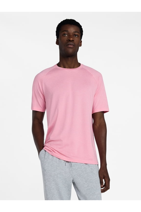 Men's and Big Men's Stripe Jersey Tee with Short Sleeves, Sizes S-5XLT