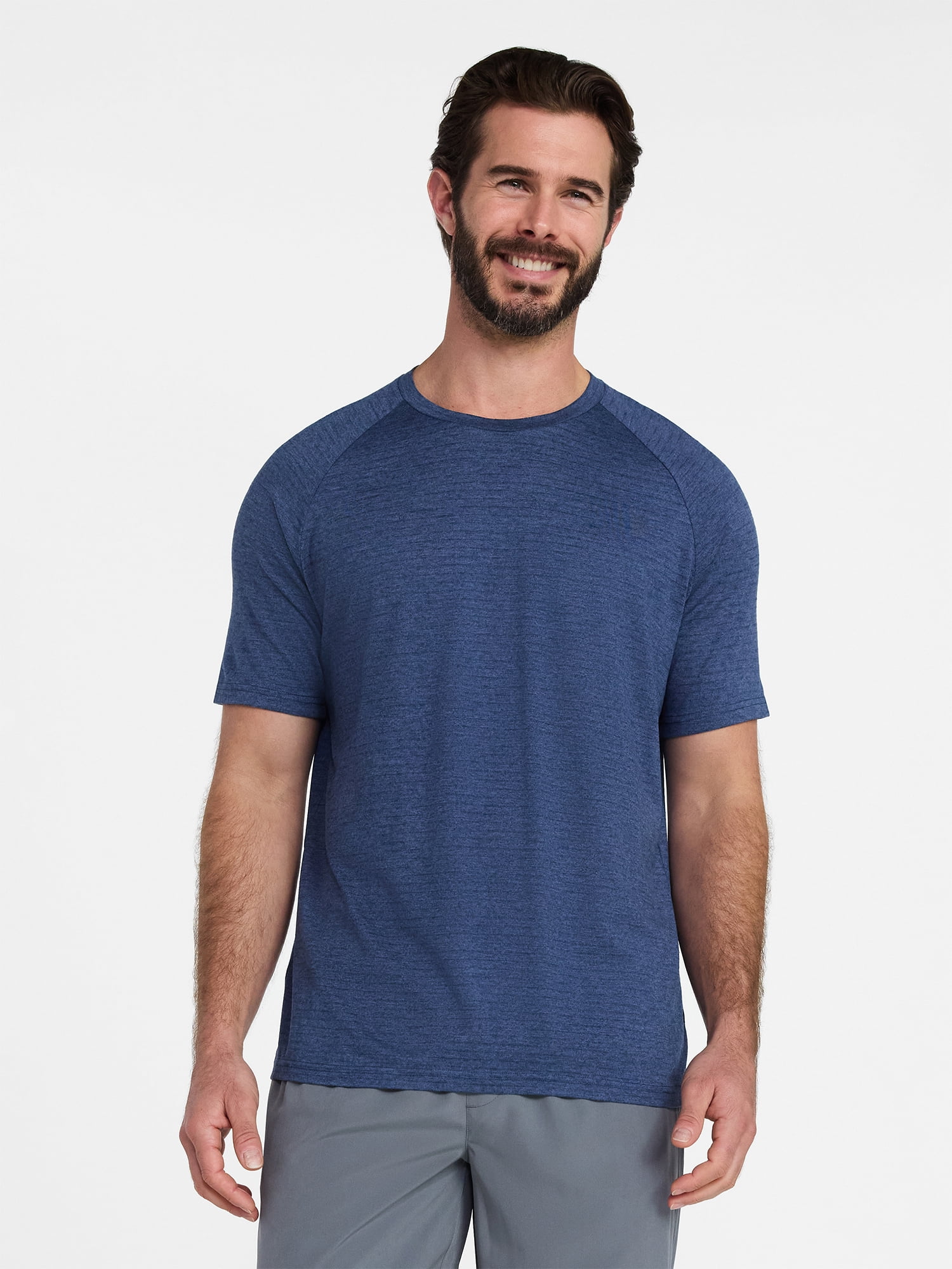 Athletic Works Men's and Big Men's Stripe Jersey Tee with Short Sleeves, Sizes XS-4XLT