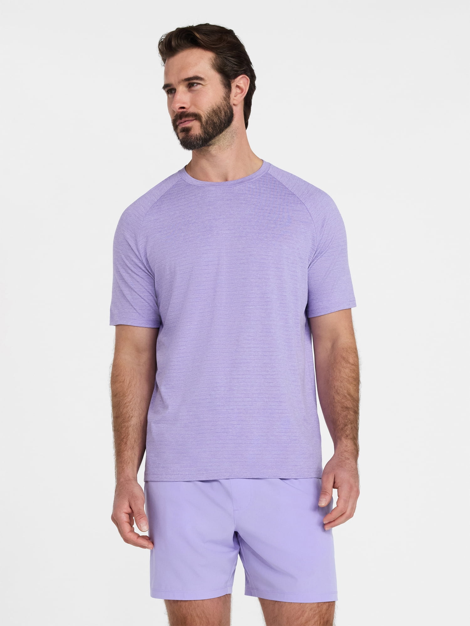 Athletic Works Men's and Big Men's Stripe Jersey Tee with Short Sleeves, Sizes XS-4XLT