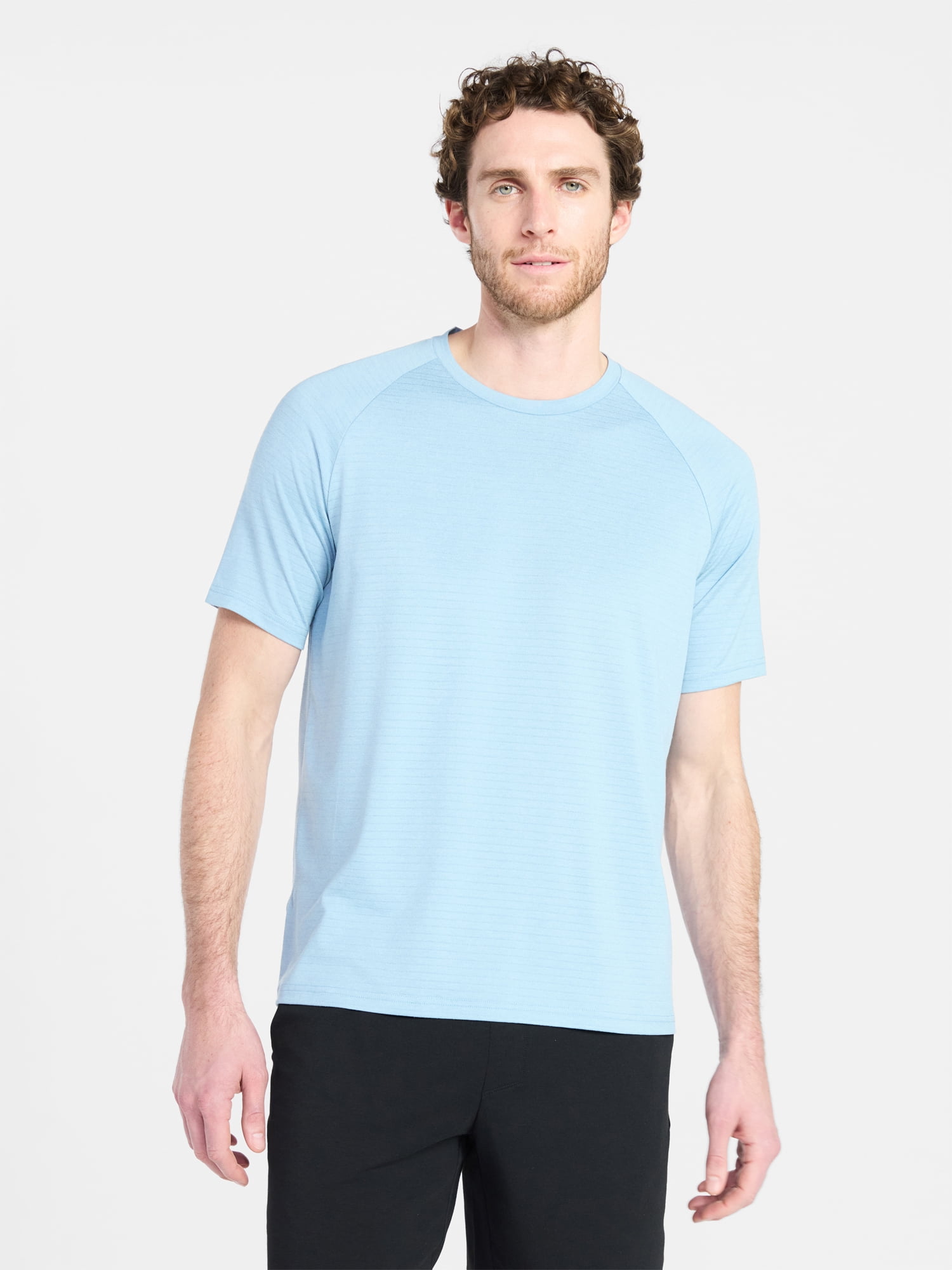 Athletic Works Men's and Big Men's Stripe Jersey Tee with Short Sleeves, Sizes XS-4XLT