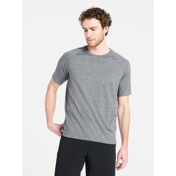 Athletic Works Men's and Big Men's Stripe Jersey Tee with Short Sleeves, Sizes XS-4XLT