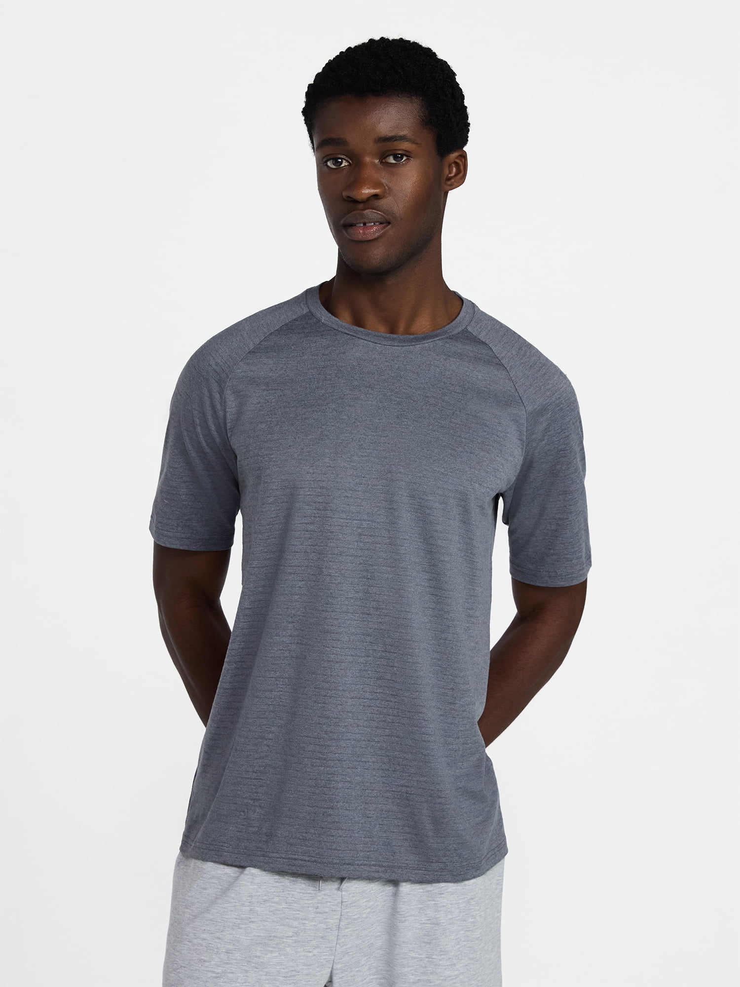 Athletic Works Men's and Big Men's Stripe Jersey Tee with Short Sleeves, Sizes XS-4XLT