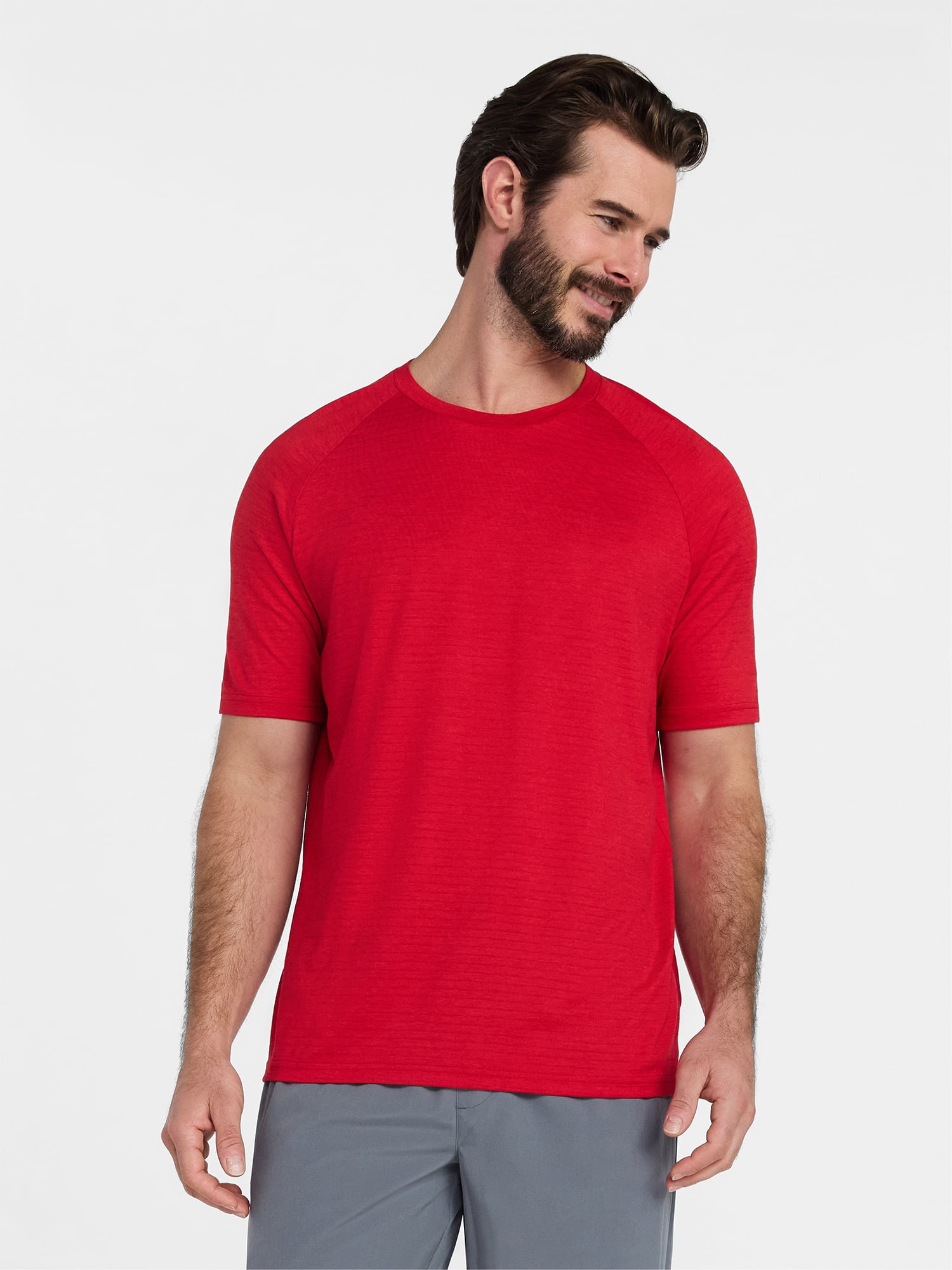 Athletic Works Men's and Big Men's Stripe Jersey Tee with Short Sleeves, Sizes XS-4XLT