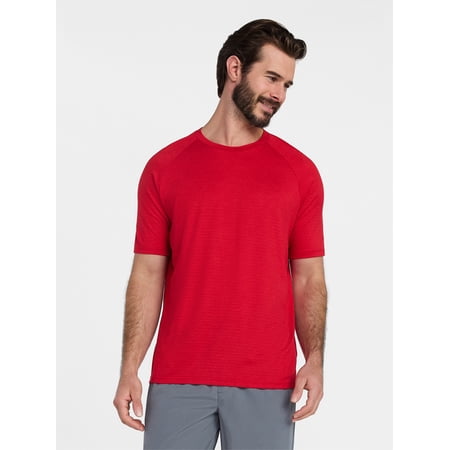 Athletic Works Men's and Big Men's Stripe Jersey Tee with Short Sleeves, Sizes XS-4XLT