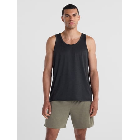 Athletic Works Men's Tonal Stripe Jersey Tank Top, Size XS-4XLT