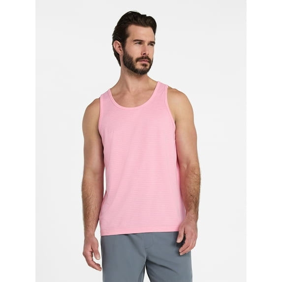 Athletic Works Men's and Big Men's Stripe Jersey Active Tank Top, Sizes S-3XL