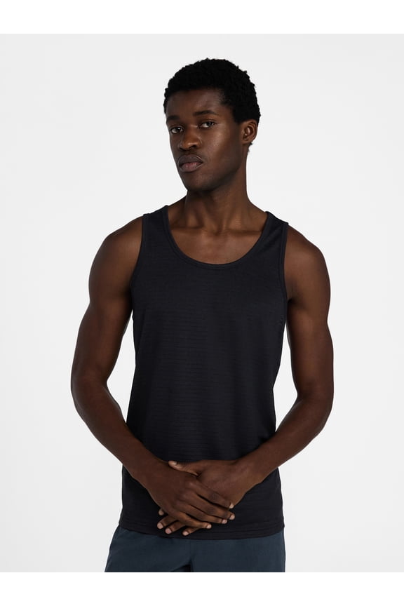 Men's and Big Men's Stripe Jersey Active Tank Top, Sizes S-3XL