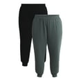 thumbnail image 1 of Athletic Works Women's Plus 2-Pack Super Soft Jogger, Sizes 1X-4X, 1 of 6