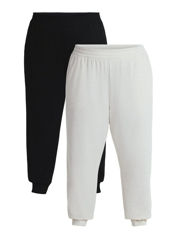 Women's Plus 2-Pack Super Soft Jogger, Sizes 1X-4X