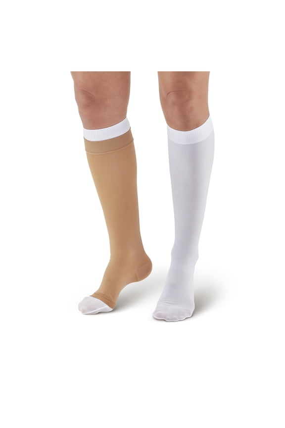 AW Style 2712 Ulcer Care Knee High Compression plus Liners Kit 30-40 Natural Medium