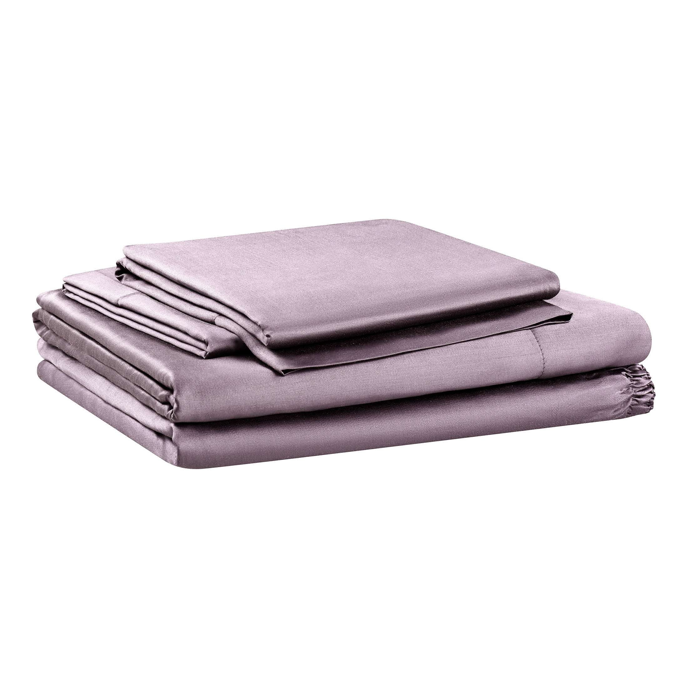 Allswell 4-Piece Soft & Silky Serenity 100% TENCEL™ Bed Sheets Set, Hazy Purple, Full