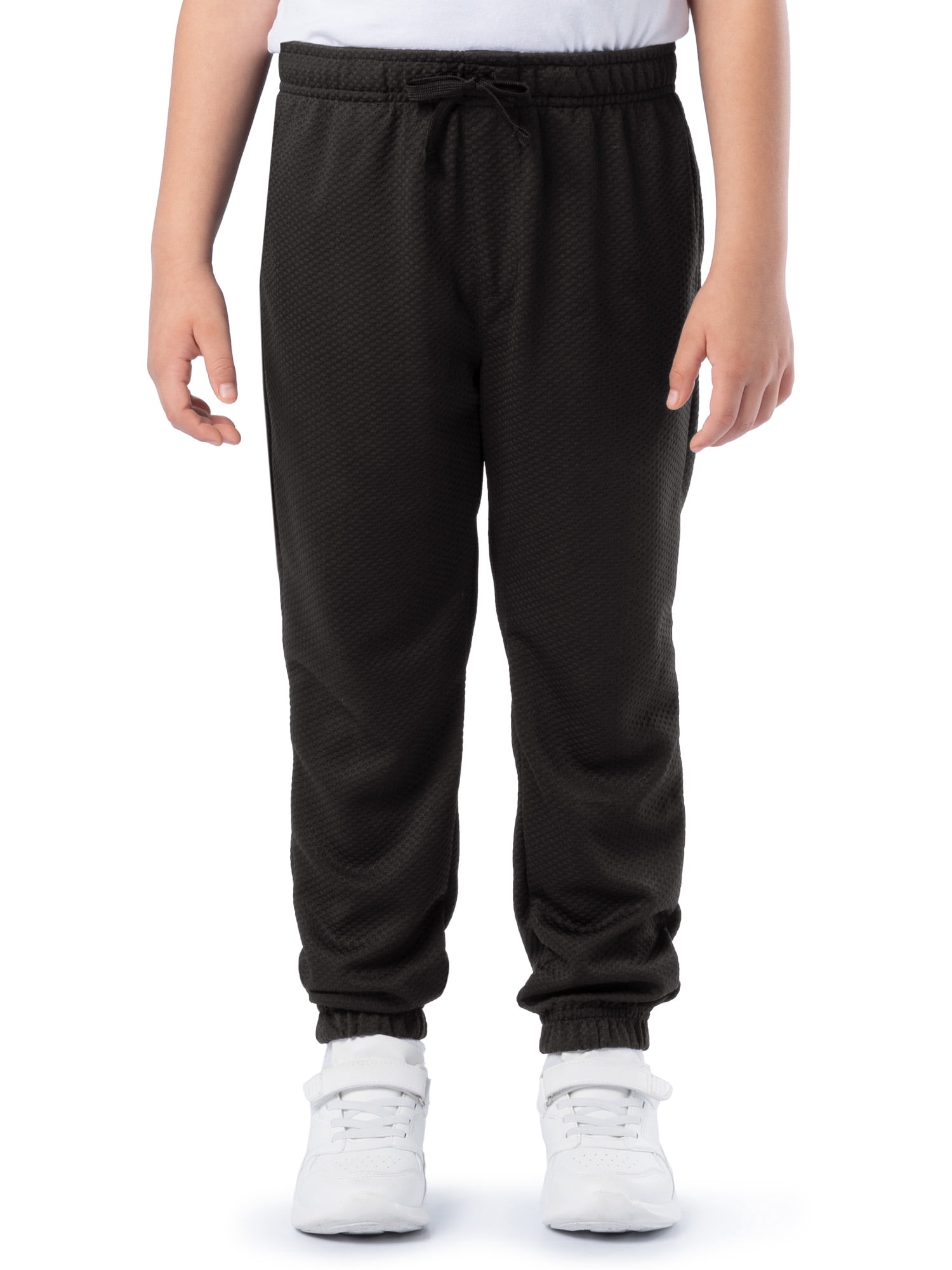 Athletic Works Boys Textured Jogger Sweatpants, Sizes 4-18 & Husky