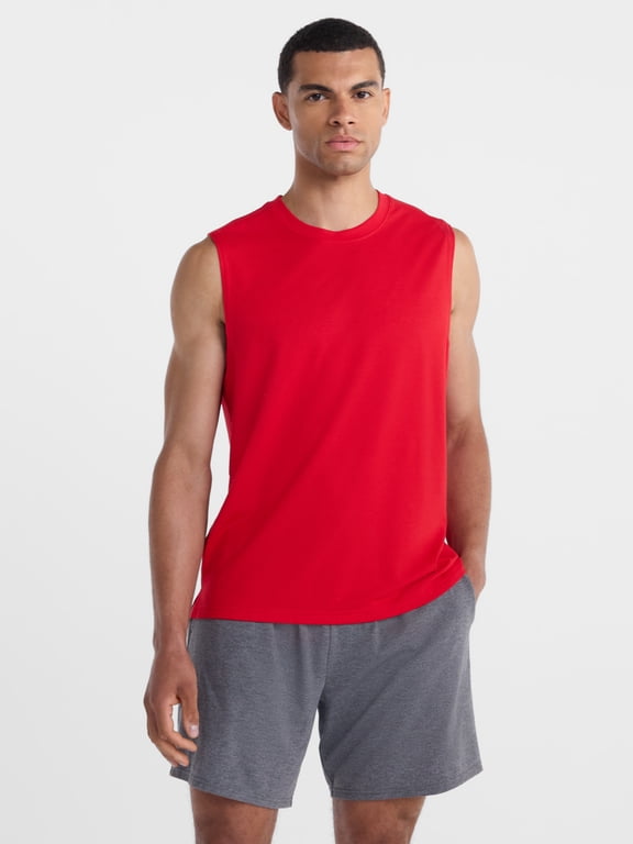Men's and Big and Tall Men's Tri Blend Muscle Tee, Sizes XS-4XLT