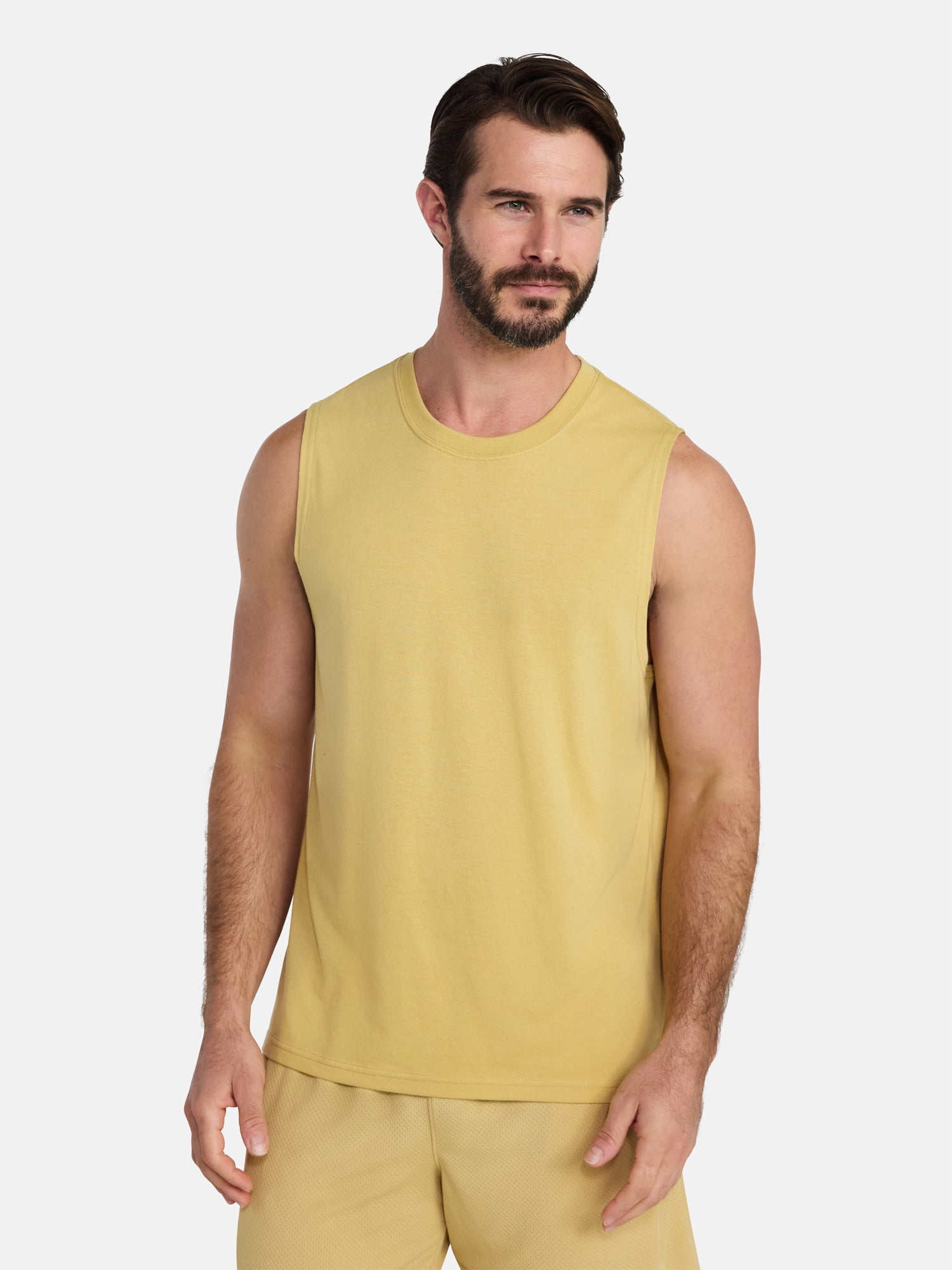 Athletic Works Men's and Men's Big & Tall Tri-Blend Muscle Tee, Sizes XS-4XLT