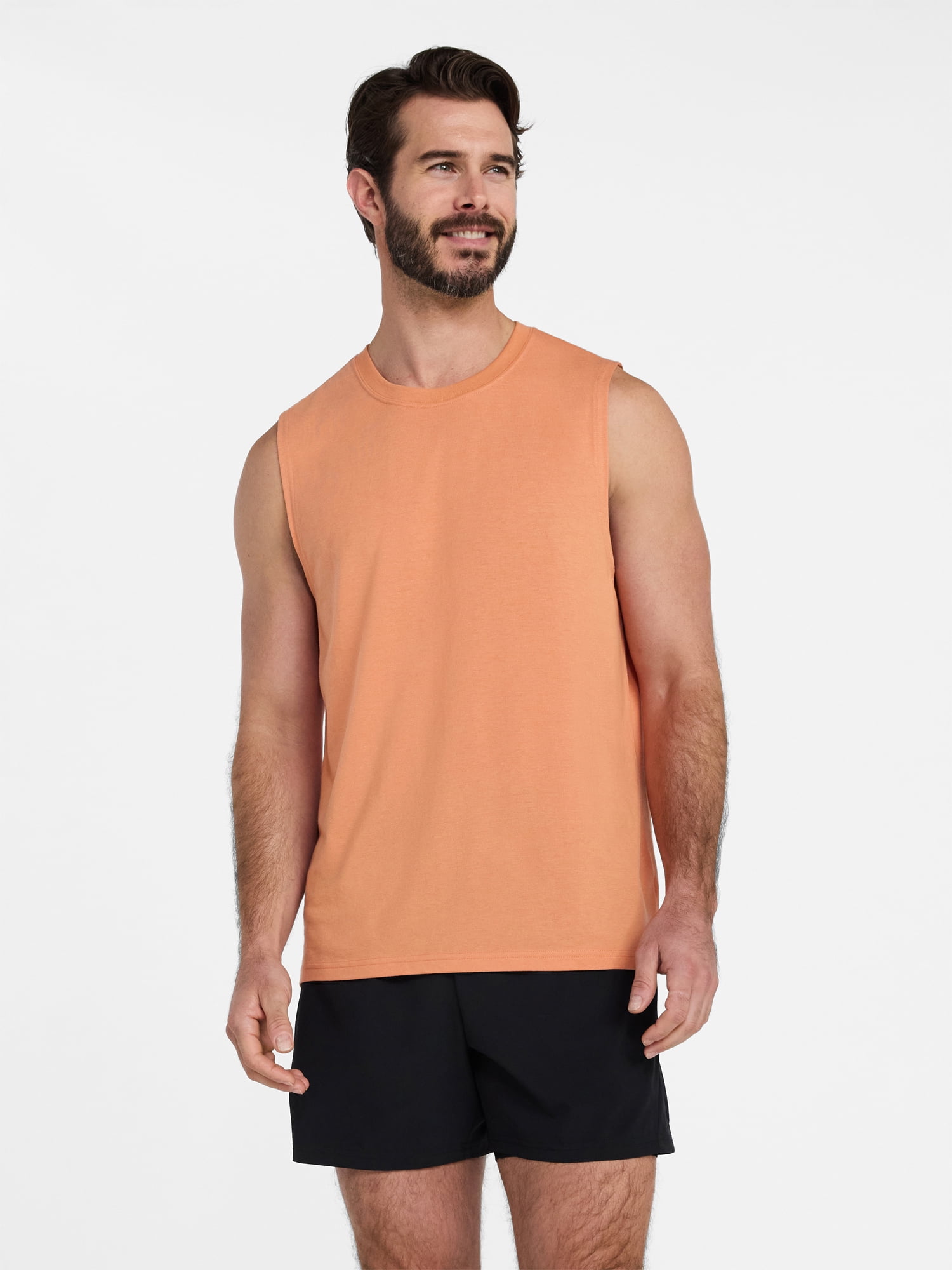 Athletic Works Men's and Men's Big & Tall Tri-Blend Muscle Tee, Sizes XS-4XLT