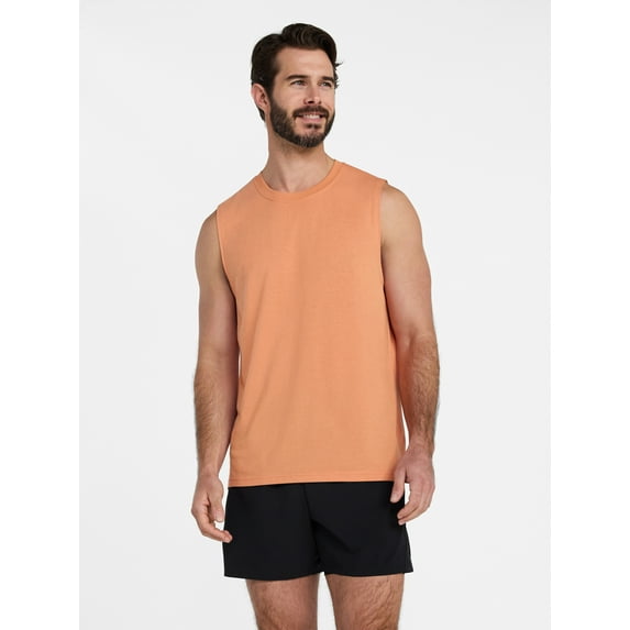 Athletic Works Men's and Men's Big & Tall Tri-Blend Muscle Tee, Sizes XS-4XLT
