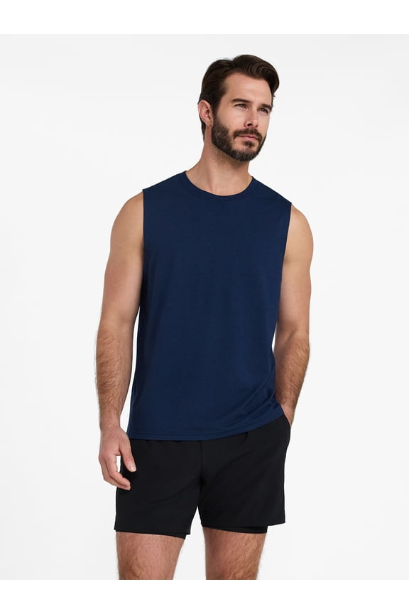 Men's and Men's Big & Tall Tri-Blend Muscle Tee, Sizes XS-4XLT
