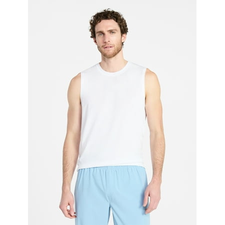 Athletic Works Men's and Men's Big & Tall Tri-Blend Muscle Tee, Sizes XS-4XLT
