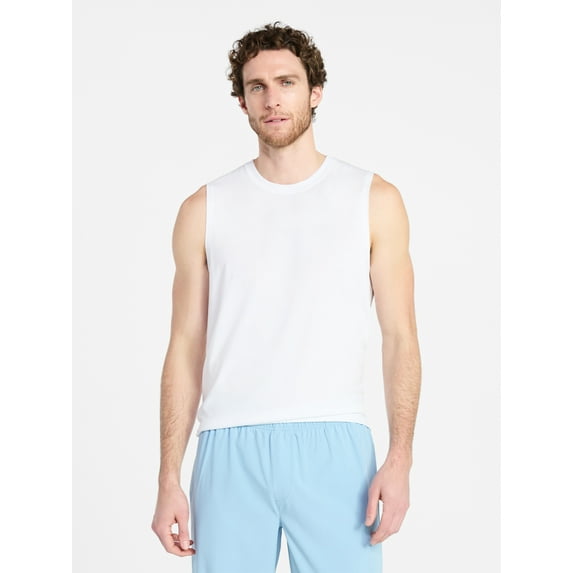 Athletic Works Men's and Men's Big & Tall Tri-Blend Muscle Tee, Sizes XS-4XLT